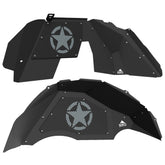 Jeep JL Aluminum "Jeep Star" Front and Rear Inner Fenders