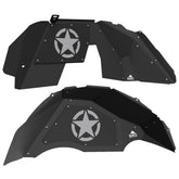 Jeep JL Aluminum "Jeep Star" Front and Rear Inner Fenders