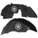 Jeep JL Aluminum "Jeep Star" Front and Rear Inner Fenders