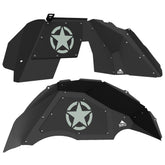 Jeep JL Aluminum "Jeep Star" Front and Rear Inner Fenders