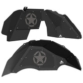 Jeep JL Aluminum "Jeep Star" Front and Rear Inner Fenders
