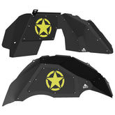 Jeep JL Aluminum "Jeep Star" Front and Rear Inner Fenders