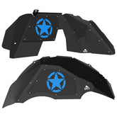 Jeep JL Aluminum "Jeep Star" Front and Rear Inner Fenders
