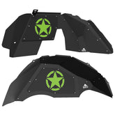 Jeep JL Aluminum "Jeep Star" Front and Rear Inner Fenders