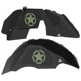 Jeep JL Aluminum "Jeep Star" Front and Rear Inner Fenders