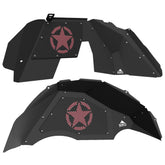 Jeep JL Aluminum "Jeep Star" Front and Rear Inner Fenders