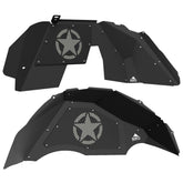 Jeep JL Aluminum "Jeep Star" Front and Rear Inner Fenders
