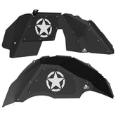 Jeep JL Aluminum "Jeep Star" Front and Rear Inner Fenders
