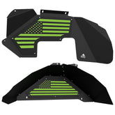 Jeep JK Aluminum "American Flag" Front and Rear Inner Fenders
