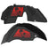 Jeep JL Aluminum "Palm Tree Sunset" Front and Rear Inner Fenders