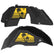 Jeep JL Aluminum "Palm Tree Sunset" Front and Rear Inner Fenders