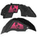 Jeep JL Aluminum "Palm Tree Sunset" Front and Rear Inner Fenders