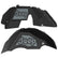 Jeep JL Aluminum "Paw Print Jeep" Front and Rear Inner Fenders