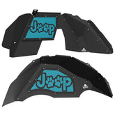 Jeep JL Aluminum "Paw Print Jeep" Front and Rear Inner Fenders