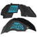 Jeep JL Aluminum "Paw Print Jeep" Front and Rear Inner Fenders