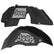 Jeep JL Aluminum "Paw Print Jeep" Front and Rear Inner Fenders