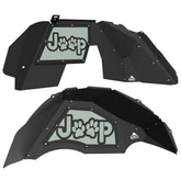 Jeep JL Aluminum "Paw Print Jeep" Front and Rear Inner Fenders