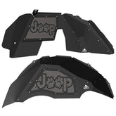 Jeep JL Aluminum "Paw Print Jeep" Front and Rear Inner Fenders
