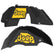 Jeep JL Aluminum "Paw Print Jeep" Front and Rear Inner Fenders