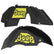 Jeep JL Aluminum "Paw Print Jeep" Front and Rear Inner Fenders