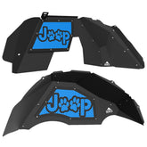 Jeep JL Aluminum "Paw Print Jeep" Front and Rear Inner Fenders