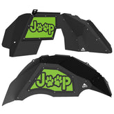 Jeep JL Aluminum "Paw Print Jeep" Front and Rear Inner Fenders