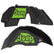 Jeep JL Aluminum "Paw Print Jeep" Front and Rear Inner Fenders