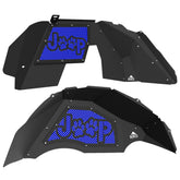 Jeep JL Aluminum "Paw Print Jeep" Front and Rear Inner Fenders