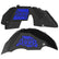 Jeep JL Aluminum "Paw Print Jeep" Front and Rear Inner Fenders