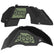 Jeep JL Aluminum "Paw Print Jeep" Front and Rear Inner Fenders