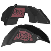 Jeep JL Aluminum "Paw Print Jeep" Front and Rear Inner Fenders