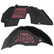 Jeep JL Aluminum "Paw Print Jeep" Front and Rear Inner Fenders