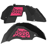 Jeep JL Aluminum "Paw Print Jeep" Front and Rear Inner Fenders
