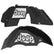 Jeep JL Aluminum "Paw Print Jeep" Front and Rear Inner Fenders