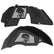 Jeep JL Aluminum "Pirate Skull and Crossbones" Front and Rear Inner Fenders