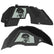 Jeep JL Aluminum "Pirate Skull and Crossbones" Front and Rear Inner Fenders