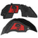 Jeep JL Aluminum "Pirate Skull and Crossbones" Front and Rear Inner Fenders