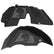 Jeep JL Aluminum "Pirate Skull and Crossbones" Front and Rear Inner Fenders