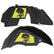 Jeep JL Aluminum "Pirate Skull and Crossbones" Front and Rear Inner Fenders