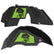 Jeep JL Aluminum "Pirate Skull and Crossbones" Front and Rear Inner Fenders