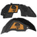 Jeep JL Aluminum "Pirate Skull and Crossbones" Front and Rear Inner Fenders