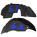 Jeep JL Aluminum "Pirate Skull and Crossbones" Front and Rear Inner Fenders