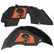 Jeep JL Aluminum "Pirate Skull and Crossbones" Front and Rear Inner Fenders