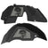 Jeep JL Aluminum "Pirate Skull and Crossbones" Front and Rear Inner Fenders