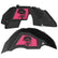 Jeep JL Aluminum "Pirate Skull and Crossbones" Front and Rear Inner Fenders