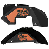 Jeep JK Aluminum "Turtle in Coral" Front and Rear Inner Fenders