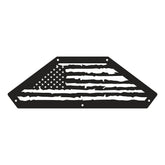 Jeep JK Aluminum "Distressed American Flag" Rear Inner Fenders