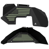 Jeep JK Aluminum "American Flag" Front and Rear Inner Fenders