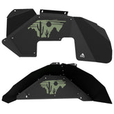Jeep JK Aluminum "Desert Cactus" Front and Rear Inner Fenders