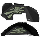 Jeep JK Aluminum "Grenade" Front and Rear Inner Fenders
